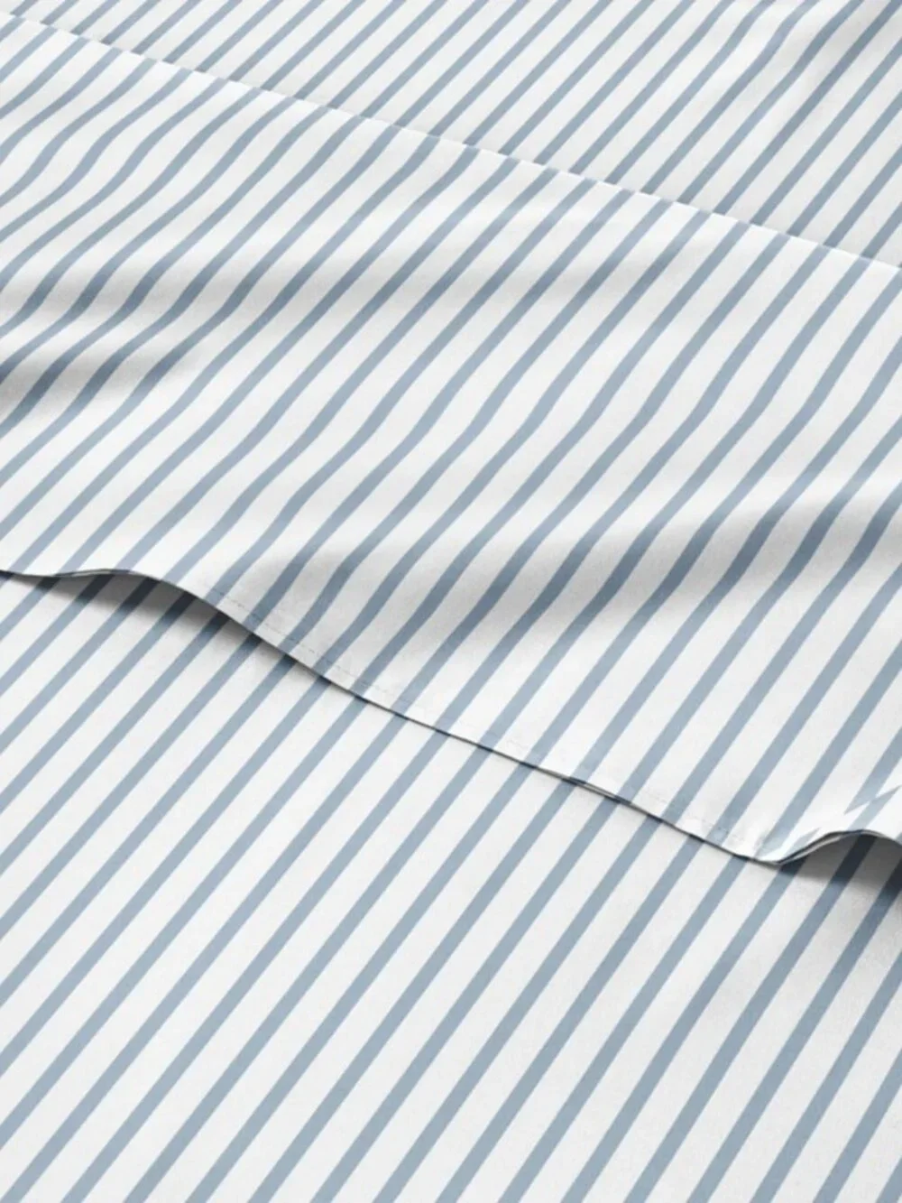 Queen 4-Piece Striped Sheet Set - Soft, Breathable, Cooling Bedding - Ocean